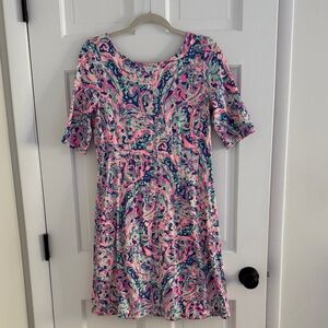 Lilly Pulitzer Pink and Blue Patterned Dress